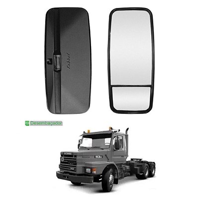 Espelho p Scania T/R 112 113 142 Bifocal LE c Desembaçador
