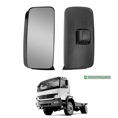Espelho p Mercedes Axor Atego 2007 a 2013 LE c Desembaçador