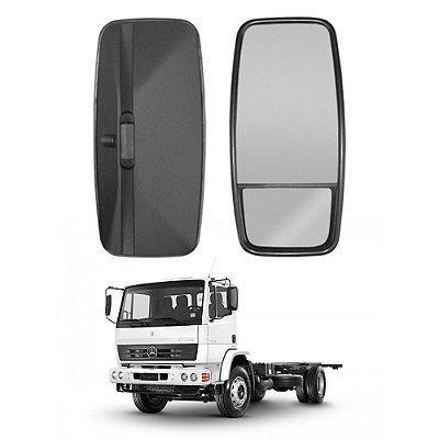 Espelho Retrovisor p MB HPN 1318/1620/1622 Bifocal Convex LD