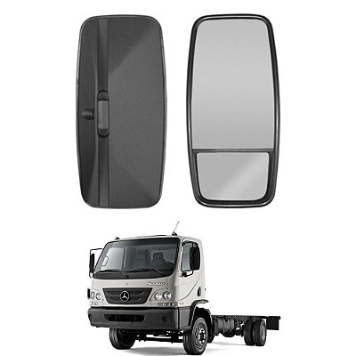 Espelho Retrovisor p MB Euro 3 2000/2011 Euro 5 Convexo LE