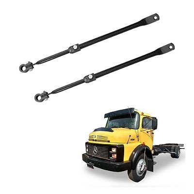 2 Tirante Braço Espelho 16mm p Mercedes 1113/1114 Plástico