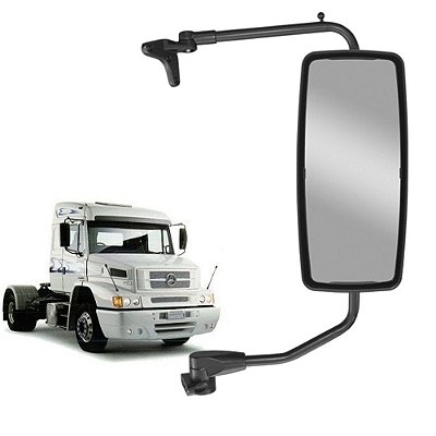 Conjunto Retrovisor para MB Atron 1635 Convexo Lado Direito