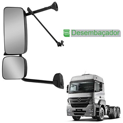 Retrovisor c Auxiliar para MB Axor Atego c Desembaçador LE