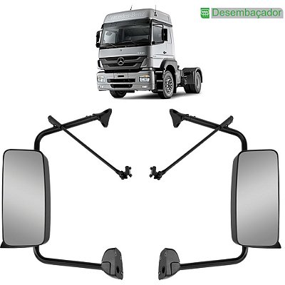 Conj Retrovisor p Axor Atego 2007/2013 c Desembaçador LD LE