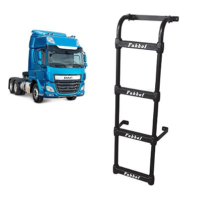 Estribo Traseiro p DAF CF 85 4 Degraus Cabine Baixa e Alta
