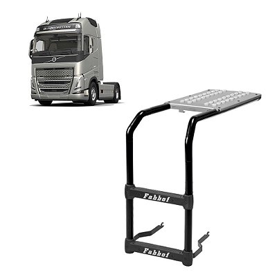 Estribo Compatível com Volvo FH 2019 2020 2021 Preto