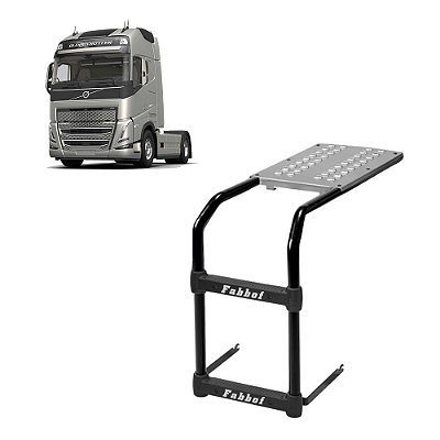 Estribo Plataforma do Tanque Arla Volvo FH 2015 2016 Preto