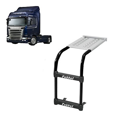 Estribo Plataforma para Scania P G R Highline - Preto