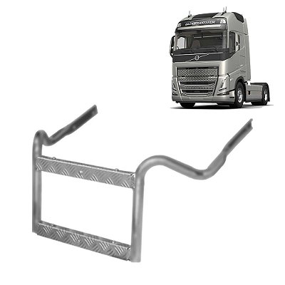 Estribo Plataforma Cinza para Volvo FH FM NH até 2014