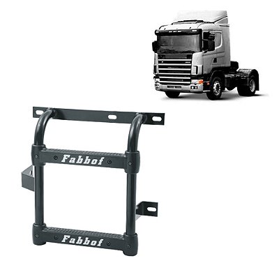 Escada Plataforma p Scania R124 2002 2003 2004 2005 - Preta