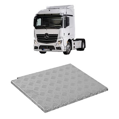 Protetor Caixa Bateria para MB Actros 2021 Euro 5 Alumínio