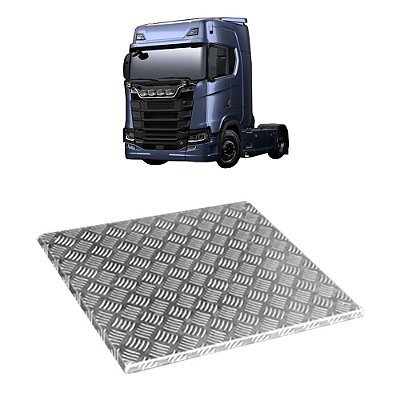 Protetor Alumínio Caixa de Bateria p Scania NTG 2019/2021
