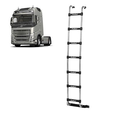 Estribo Traseiro para Volvo FH 2017/2018 XL 7 Degrau Cromado