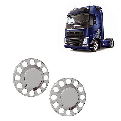 Par Capa para Cubo de Roda Traseira para Volvo FH/FM/NH