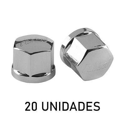 20 Capa para Porca de Roda 18mm - Fabbof Plástica Cromada