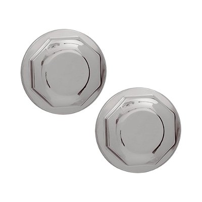 2 Capa Plástica p Cubo de Roda Volvo FH/FM Dianteira Cromada