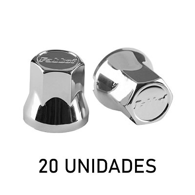 20 Capa de Porca Roda 33mm Alta Cromada