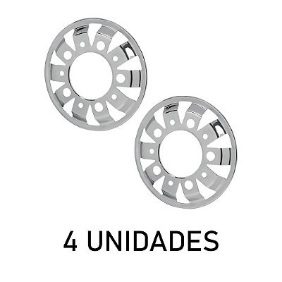 Kit Calota Americana Sport Dianteira Pneu s Câmara Aro 22,5