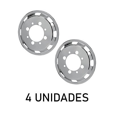 Calota Americana Speed Dianteira Aro 22,5 com Rodoar - 4 Un