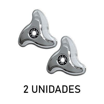 Par Calota Hélice 3 Pontas Alta Aro 20/22 LD p Rodoar