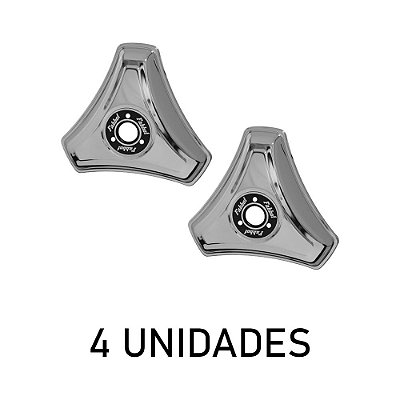Calota Aro 16/17,5 Hélice 3 Pontas Para Rodoar - 4 Unidades