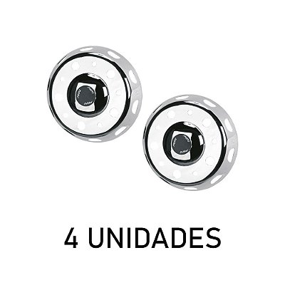 Calota Americana Dianteira Aro 22,5 c Rodoar Fechada - 4 Un