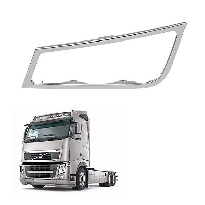 Aro Farolete Volvo Fh 2010 A 2014 Cromado Lado Esquerdo