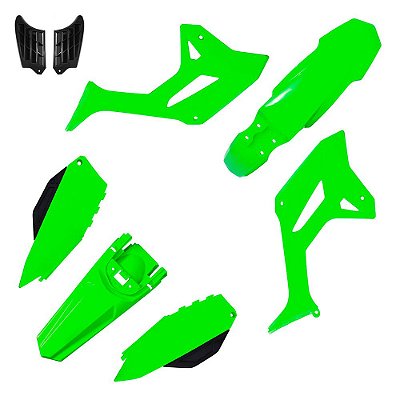 Kit Plástico R1DE CRF 250F 2013 2014 2015 2016 2017 - Verde