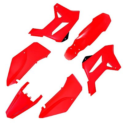 Kit Plástico R1DE XR 250 2013 2014 2015 2016 2017 - Vermelho