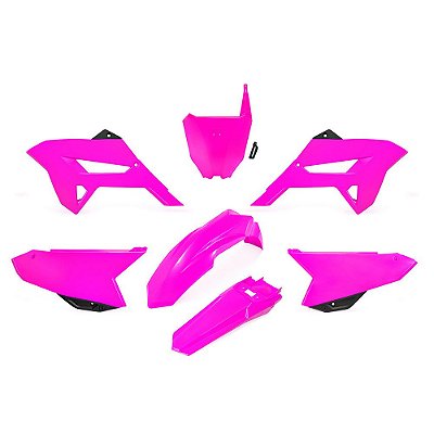Kit Plástico R1DE CRF 230 2012 2013 2014 2015 - Rosa Neon