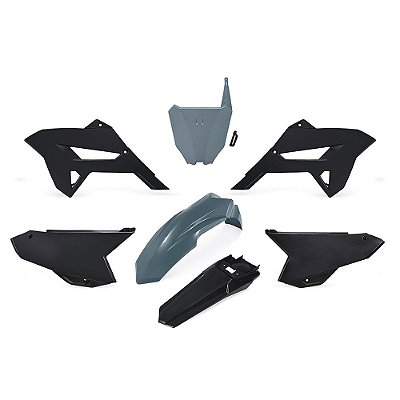 Kit Plástico R1DE CRF 230 2008 2009 2010 2011 2012 -- Cinza