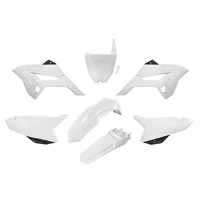 Kit Plástico R1DE CRF 230 2008 2009 2010 2011 2012 - Branco