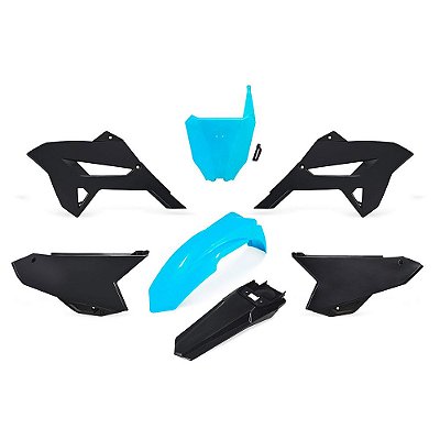 Kit Plástico R1DE CRF 230 2016 2017 2018 2019 -- Azul Neon