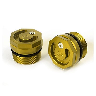 Tampa Suspensão C/ Válv. No Air P/ HONDA Tornado - Dourada