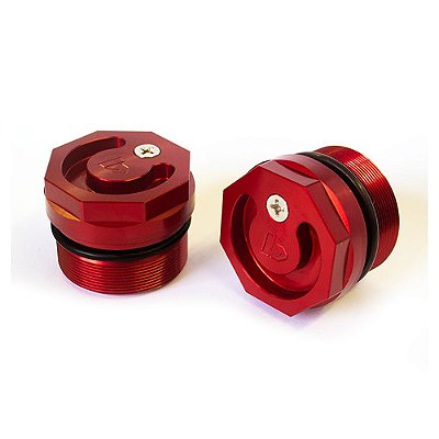 Tampa Suspensão C/ Válv. No Air P/ HONDA CRF 230 - Vermelha