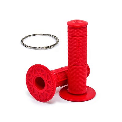 Par Manopla Diamond Waffle (C/ Arame Inox) - Vermelho