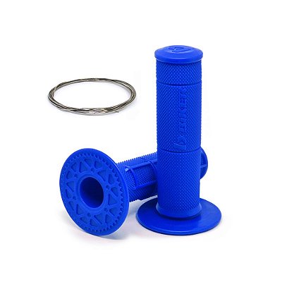 Par Manopla Diamond Waffle (C/ Arame Inox) - Azul