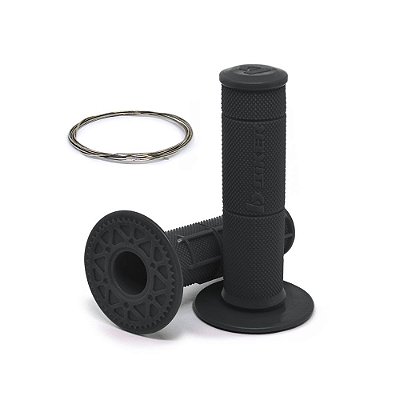 Par Manopla Diamond Waffle (C/ Arame Inox) - Preto