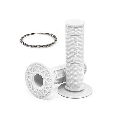Par Manopla Diamond Waffle (C/ Arame Inox) - Branco