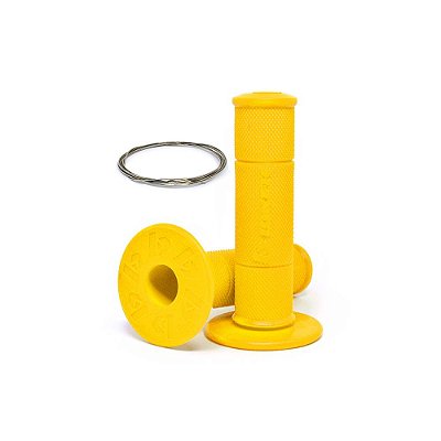 Par Manopla Diamond Grip (C/ Arame Inox) - Amarelo Neon