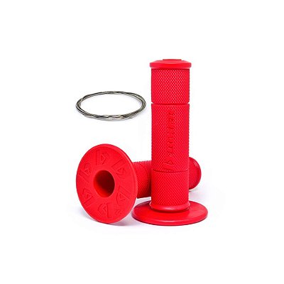 Par Manopla Diamond Grip (C/ Arame Inox) - Vermelha