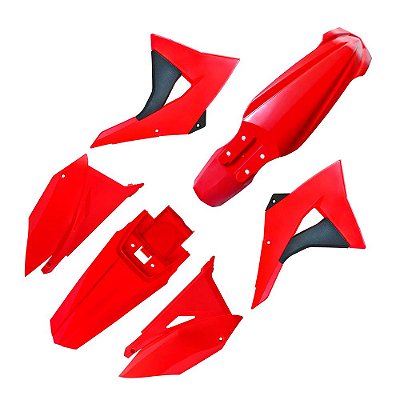 Kit Plástico EL1TE CRF 230 2008 2009 2010 2011 2012-Vermelho