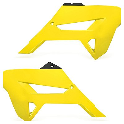Par Aleta Crf 230 Amarelo Neon C/ Number Passa-Cabo Branco
