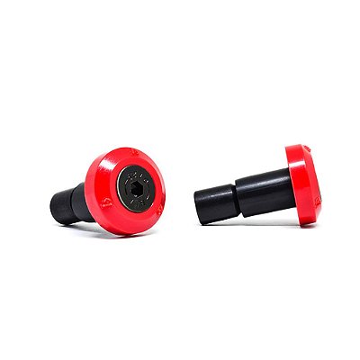 Acabamento Guidão Plástico Universal Vermelho
