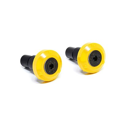 Acabamento Guidão Plástico Universal Amarelo