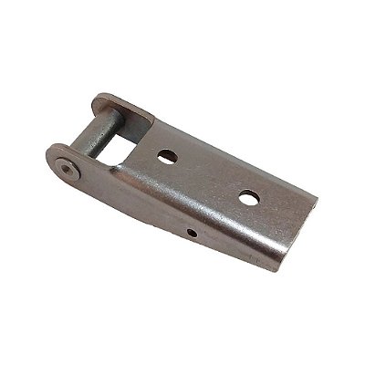 Dobradiça Tombador Superior 150mm Carreta Guerra Polida