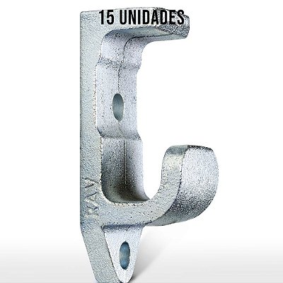 Engate G Zincado Branco - 15un
