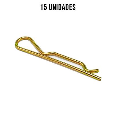 Grampo R 135mm Ø 4,5mm Zincado Amarelo - 15un