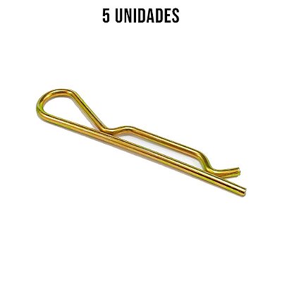 Grampo R 135mm Ø 4,5mm Zincado Amarelo - 5un