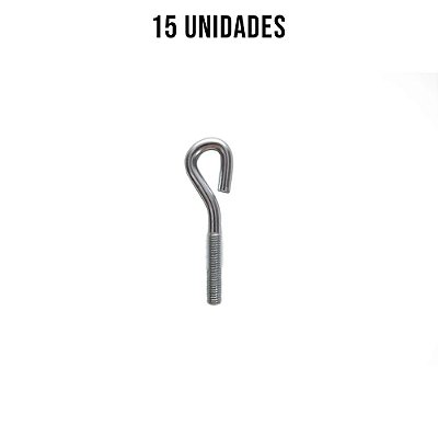 Presilha Pitão Sem Porca Zincado Branco - 15un